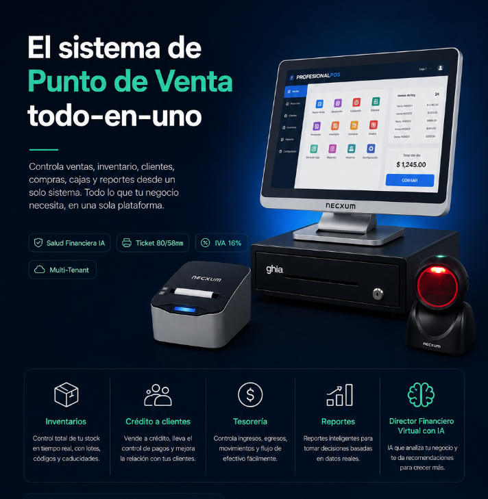 Sistema de Punto de Venta todo-en-uno
